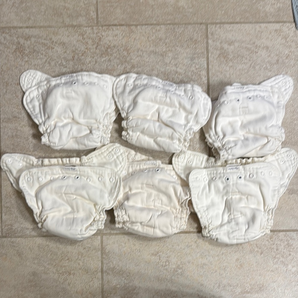 6 Esembly size 2 cloth diaper inners